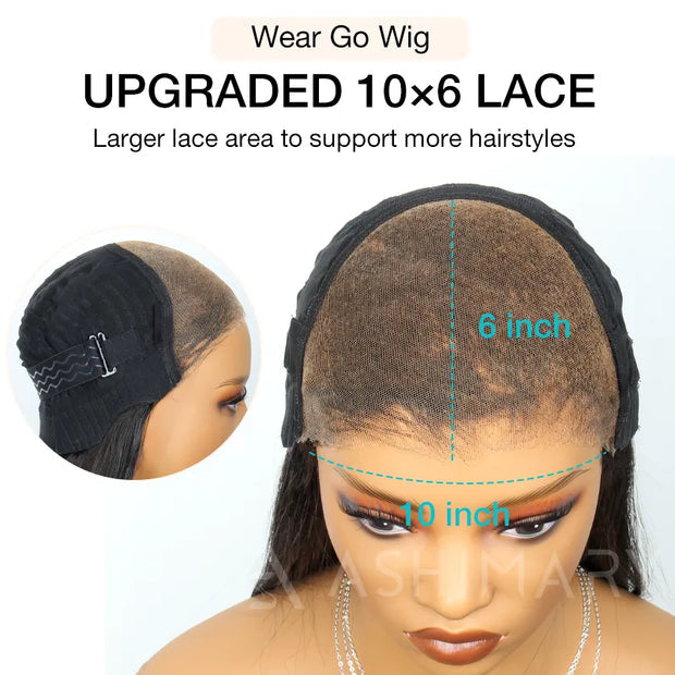 10x6 Parting Max HD Lace Glueless Wig Wear & Go Straight Hair - KimWig