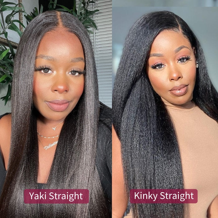 Yaki Straight Wig Glueless 7x5 Lace Pull & Go Human Hair Wigs | KimWig.com