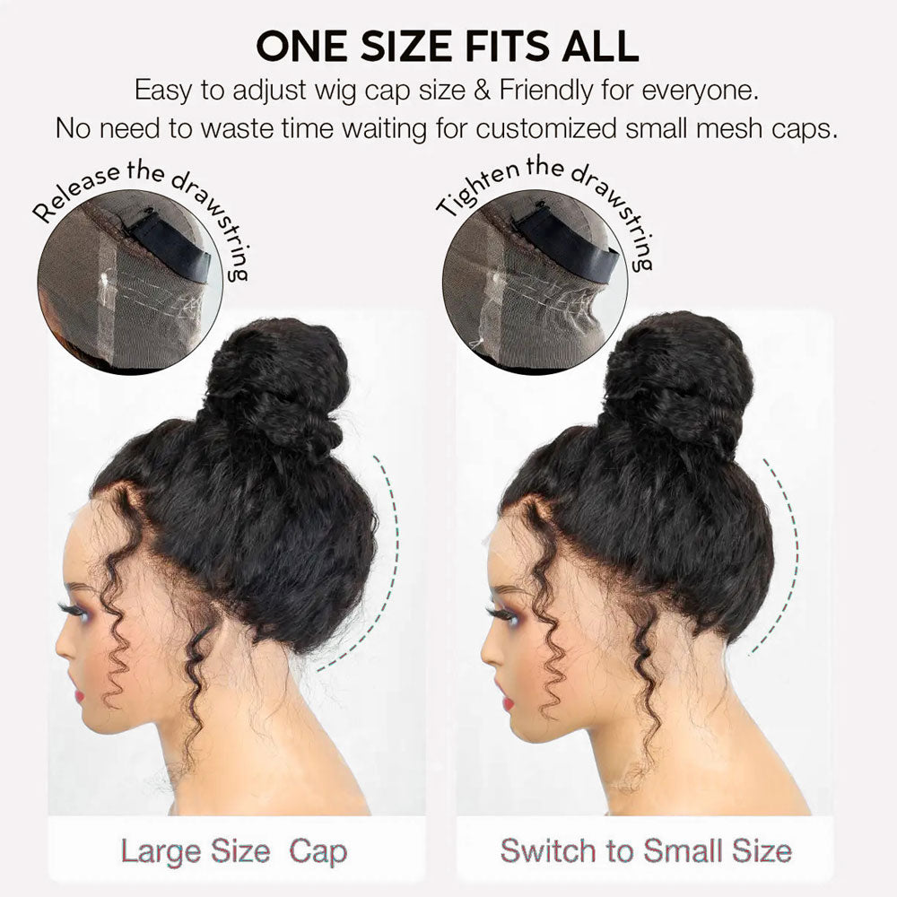 Highlight Ombre Invisible Strap 360 Lace Wig Water Wave