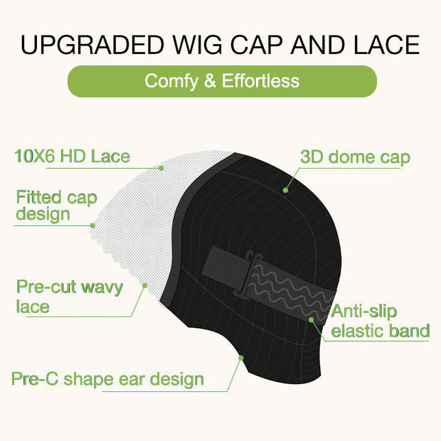 10x6 Parting Max HD Lace Glueless Wig Wear & Go Straight Hair - KimWig