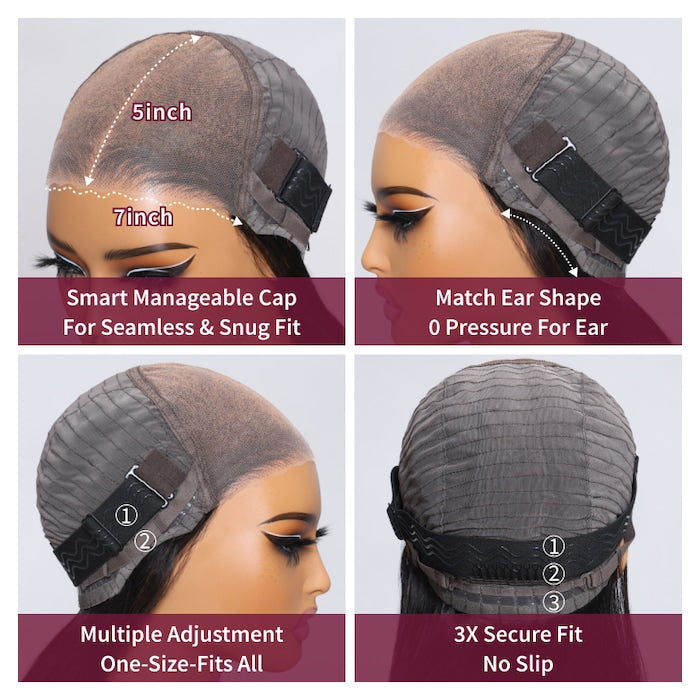 Wear & Go Glueless 7x5 Lace Pull & Go Human Hair Wig's Cap | KimWig.com