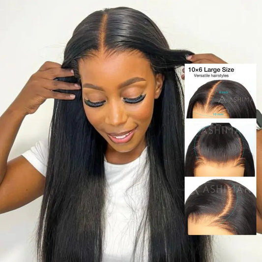 10x6 Parting Max HD Lace Glueless Wig Wear & Go Straight Hair - KimWig
