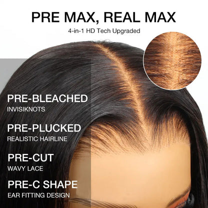 10x6 Parting Max Glueless Wig Wear & Go Body Wave