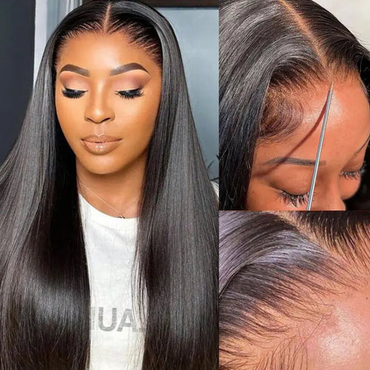 Full 13x6 Lace Frontal Wig Silky Straight Human Hair | KimWig