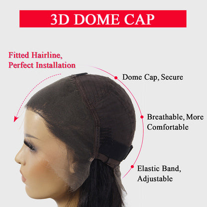 Pre-Bleached Knots HD Lace Wig Glueless Silky Straight Hair | KimWig.com