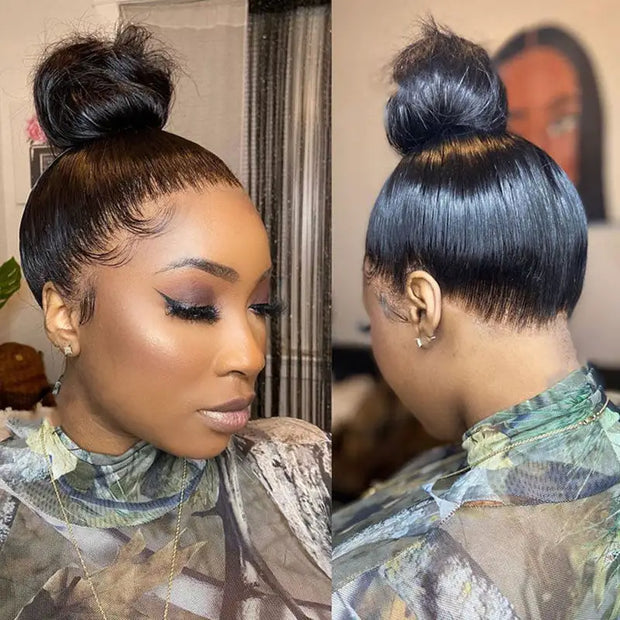 Invisible Strap 360 Lace Wig Silky Straight Bleached Knots - KimWig