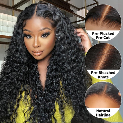Put on & Go Glueless Pre-Everything Wig Water Wave Human Hair | KimWig.com