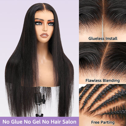 Wear Go Glueless Wig Silky Straight 6x4 HD Lace Front Wigs | KimWig.com