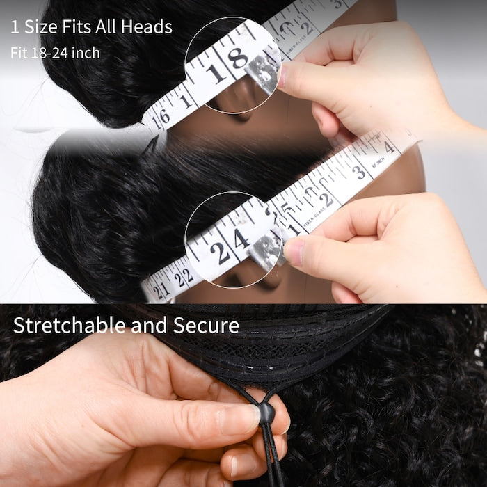 Yaki Straight Wig Glueless 7x5 Lace Pull & Go Human Hair Wigs | KimWig.com