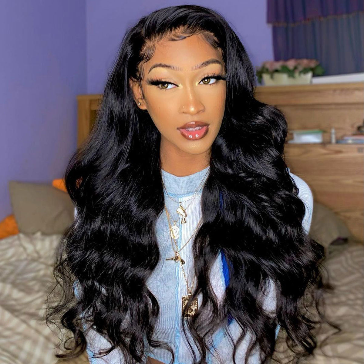13x4 Lace Frontal Wig Body Wave Human Hair Wigs | KimWig.com