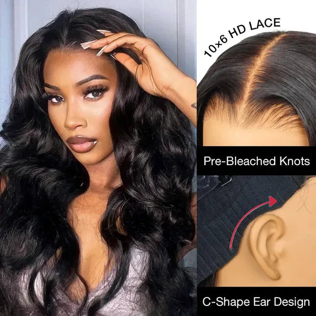 10x6 HD Lace Glueless Wig Wear & Go Pre-everything Body Wave - kimwig