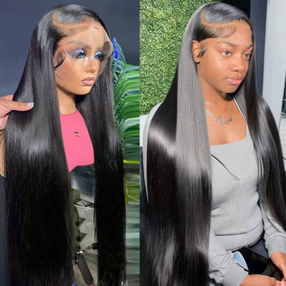 Full 13x6 Lace Frontal Wig Silky Straight Human Hair | KimWig.com