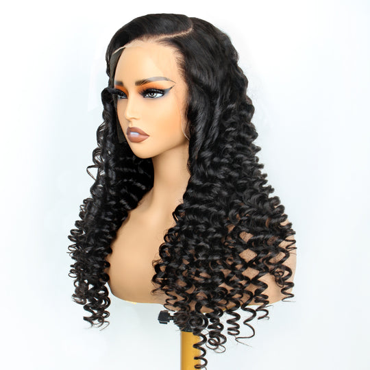 Wand Curly Wig Spiral Curls 13x4 Lace Frontal Human Hair Wigs - KimWig.com