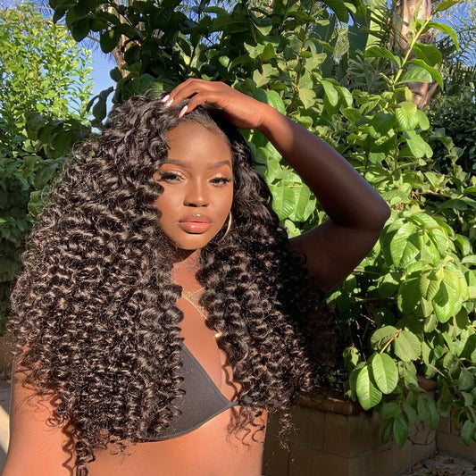 Wand Curly Wig Spiral Curls 13x4 Lace Frontal Human Hair Wigs - KimWig.com
